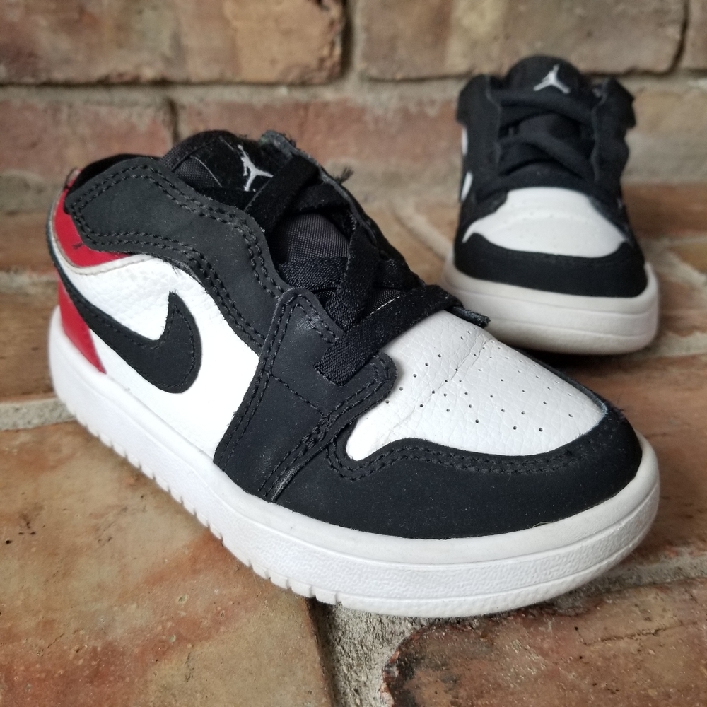 Nike Air Jordan 1 Low ALT White Gym Red BQ6066 115 PS Size 11C - Picture 7 of 12